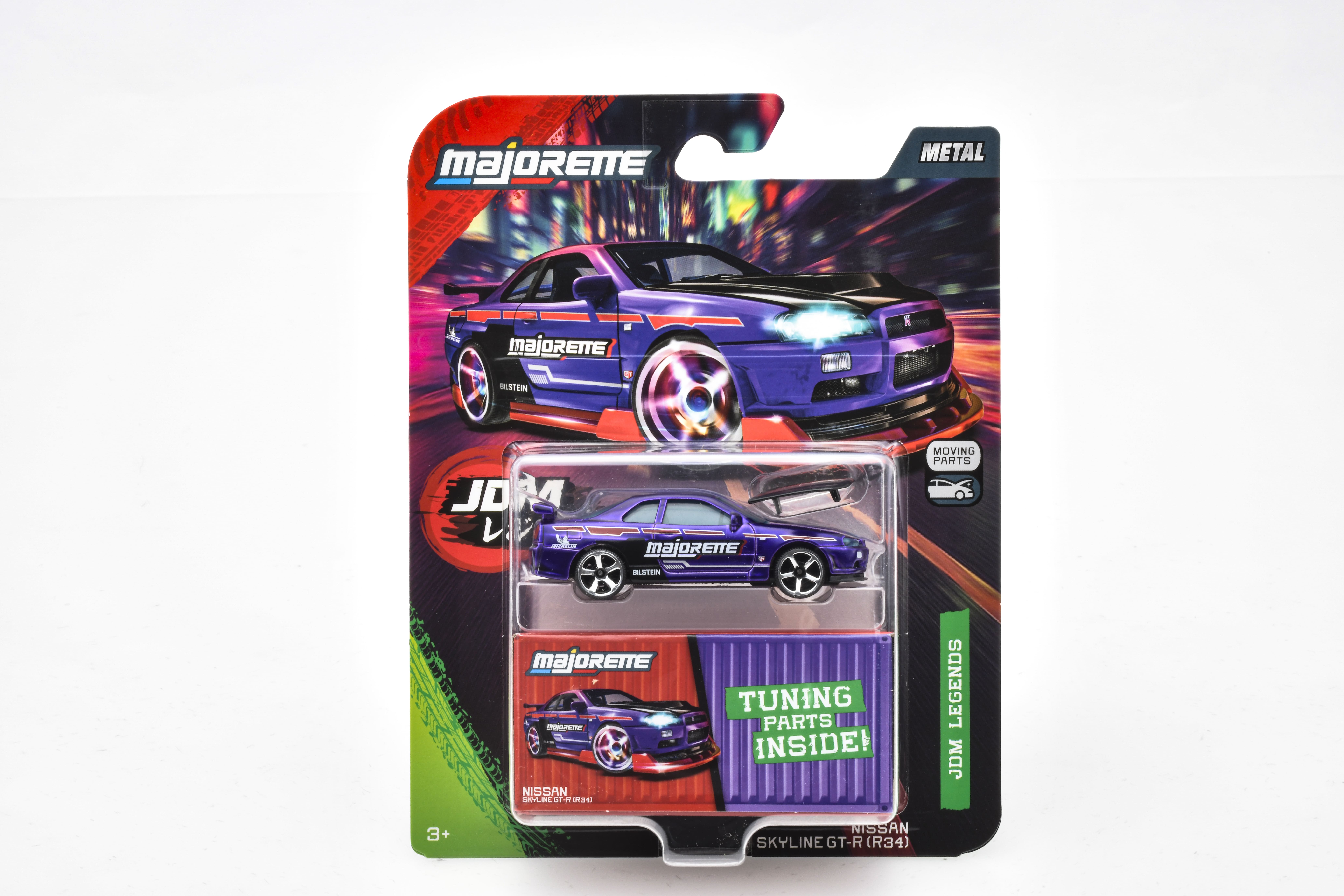 【美品】スカイライン GT-R 34ミニカー 3台セット NISSAN 公式限定】ニッサン スカイライン GT-R (R34)/NISSAN SKYLINE GT-R