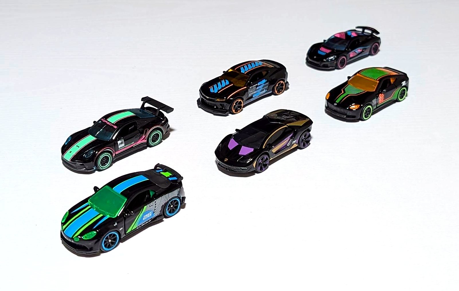 色彩を愉しむ魅惑のネオンカラー 〜Neon Racer Premium Cars, 6-asst