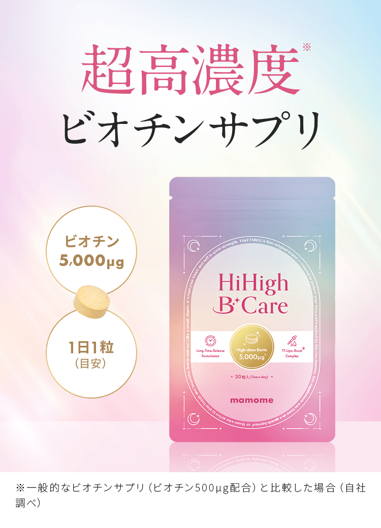 ビオチンの弱点を克服した超高濃度ビオチンサプリ