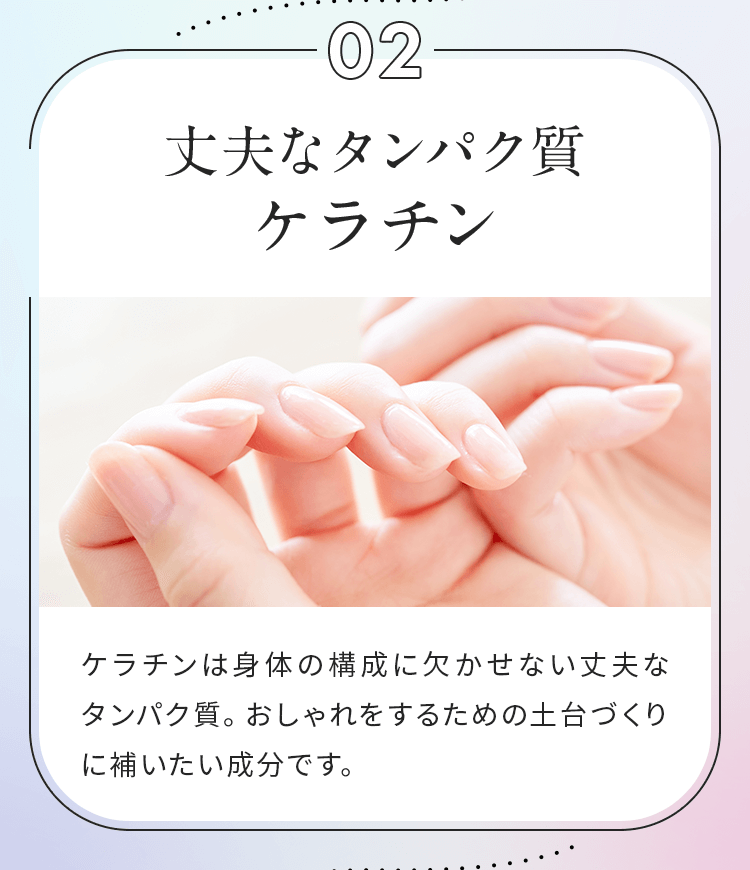 02 丈夫なタンパク質ケラチン