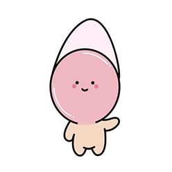 爪をモチーフにしたキャラクター ぴんぴん