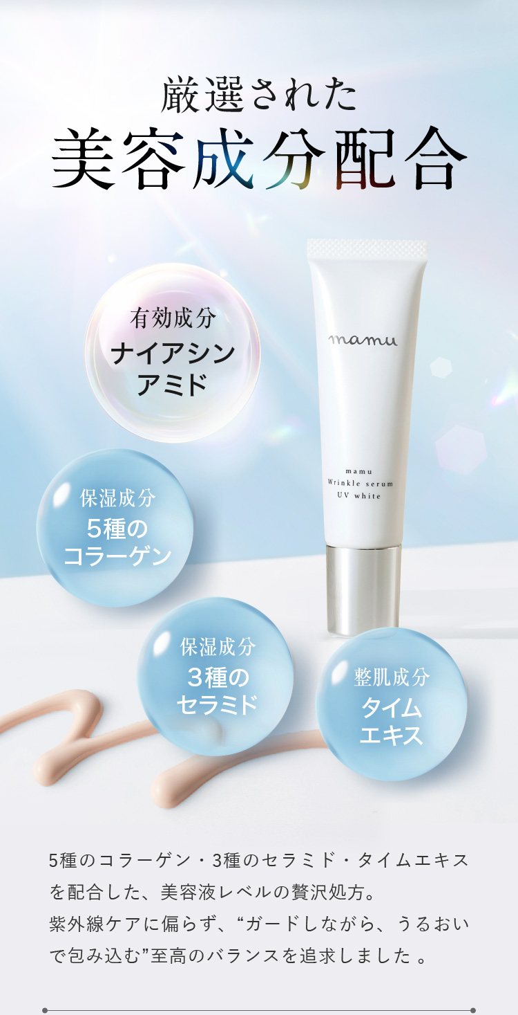 厳選された 美容成分配合