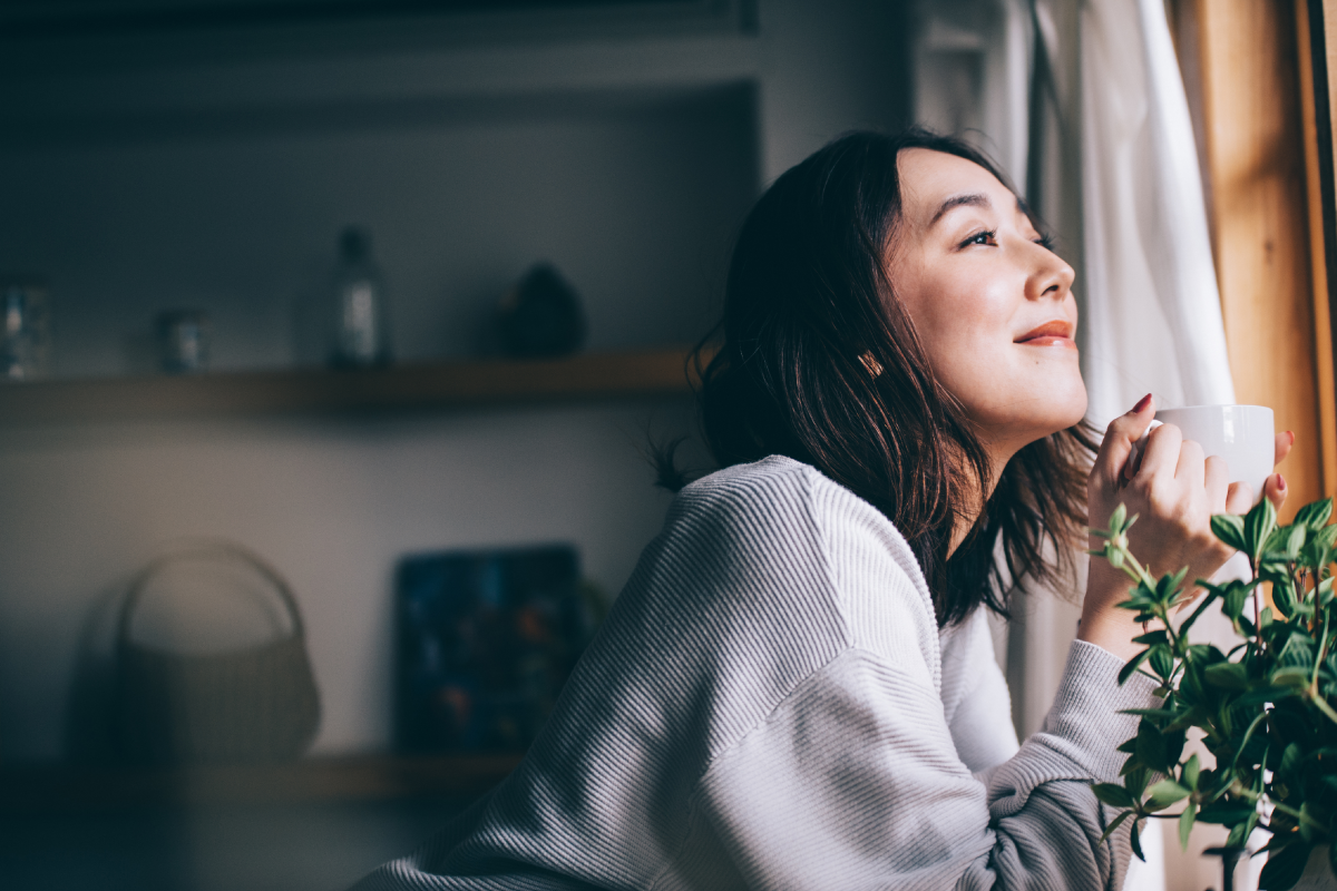 コーヒーを楽しむ