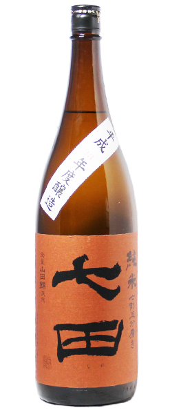七田 純米 七割五分磨き 赤ラベル 1.8L｜マツザキオンラインショップ