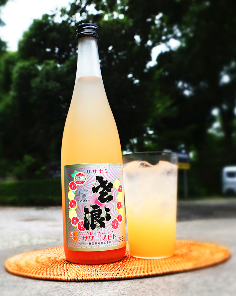 琵琶のささ浪 ササナミ サワーノモト グレープフルーツ 720ml