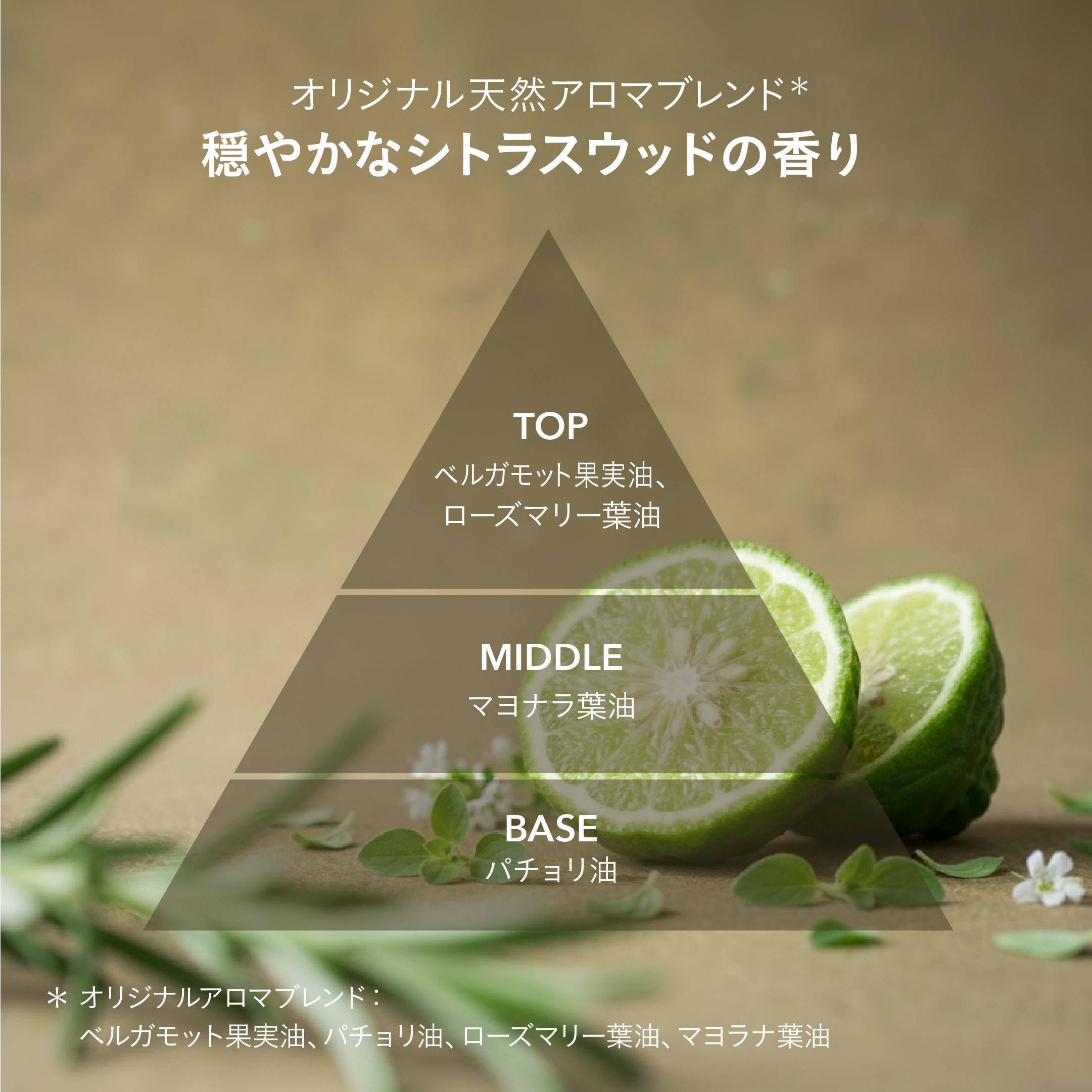 天然アロマの香り