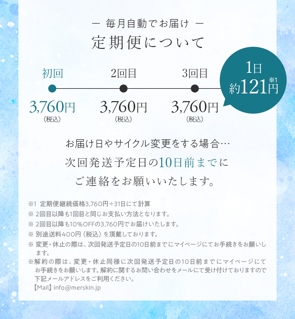 定期便について