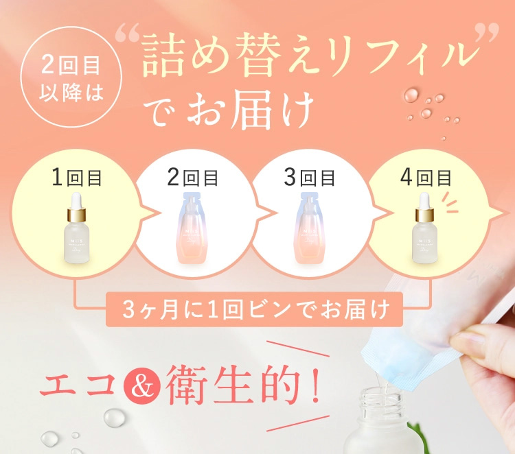詰め替えリフィルでお届け