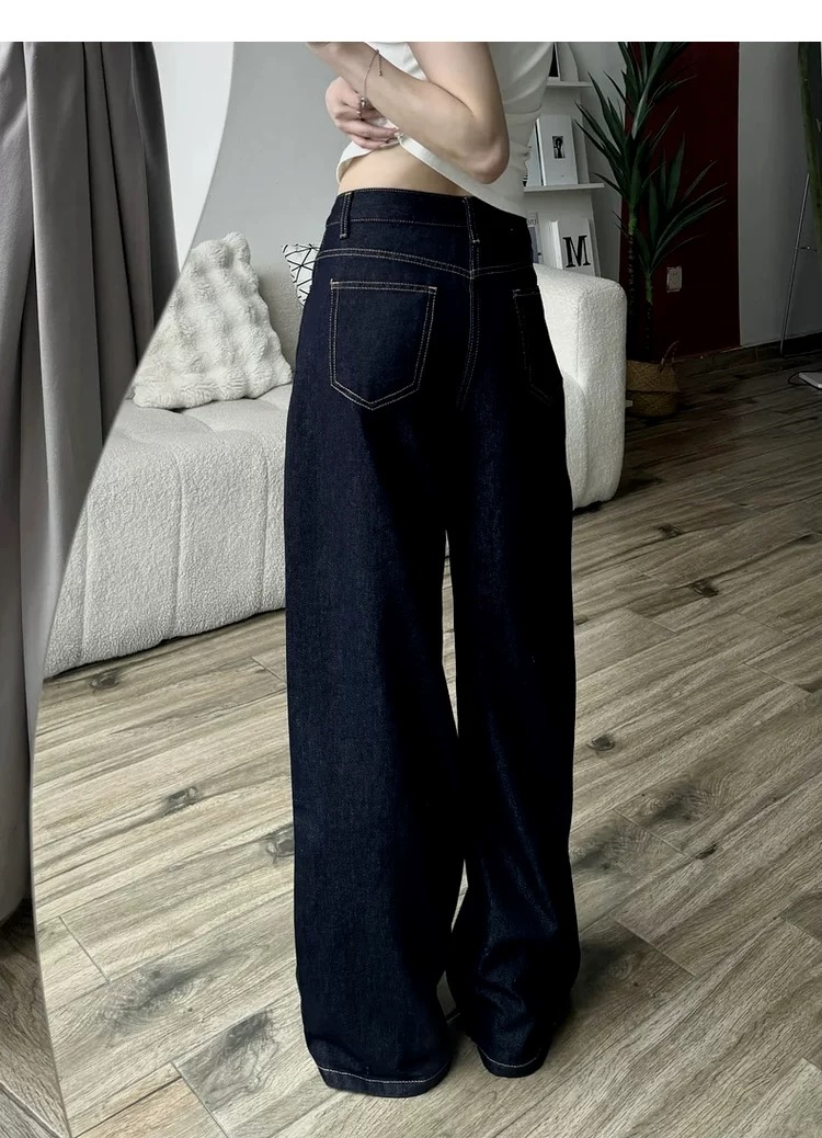 ハイウエストワイドデニム