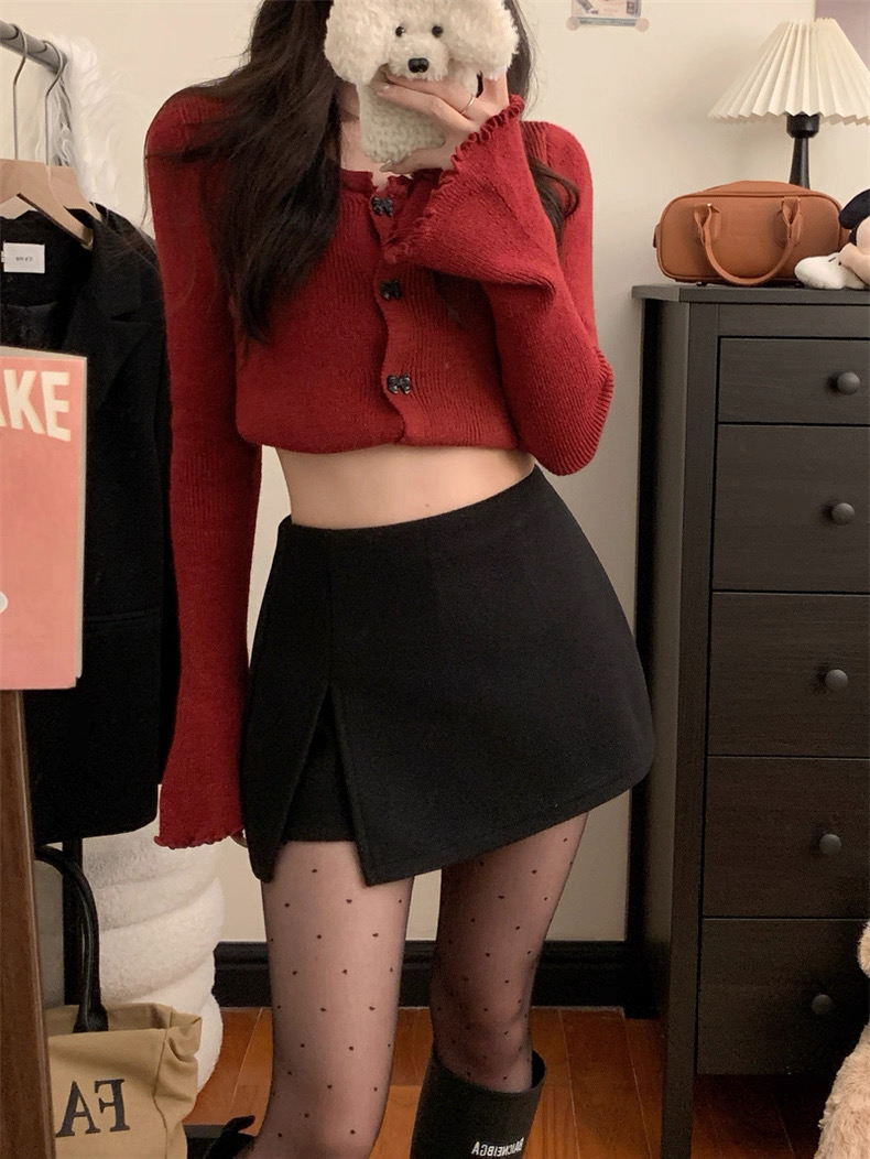 スリットインパンミニスカート