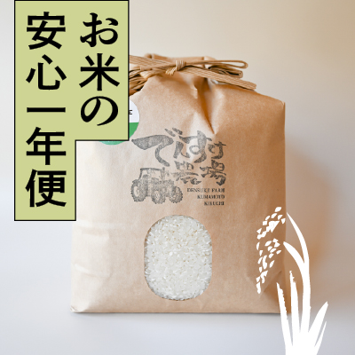 ＜再入荷待ち＞ 【安心一年便・月1配送】栽培期間中農薬不使用 「七城米・ひのひかり」白米｜3kg