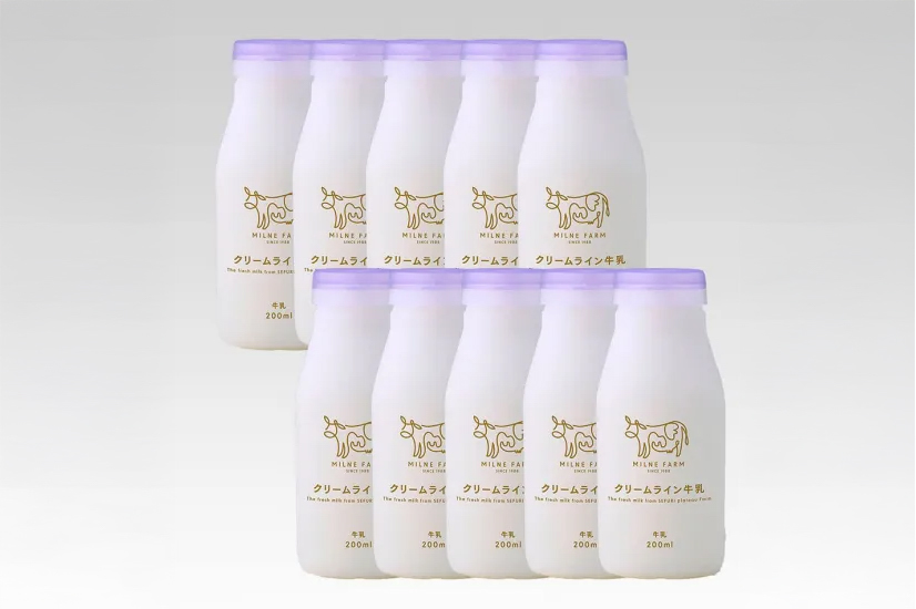 低温長時間殺菌・ノンホモジナイズ製法 牛乳｜200ml×10本
