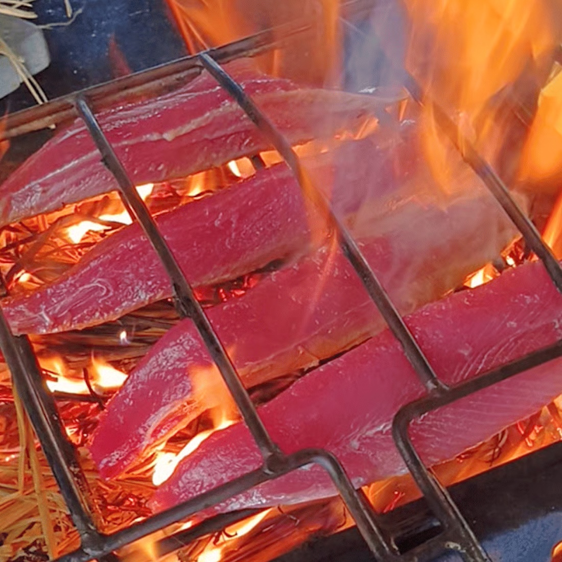 藁焼きカツオ 塩たたきスライス 塩ポン酢｜1パック（75g）