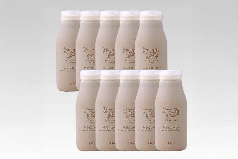 低温長時間殺菌・ノンホモジナイズ製法 みるくコーヒー｜200ml×10本