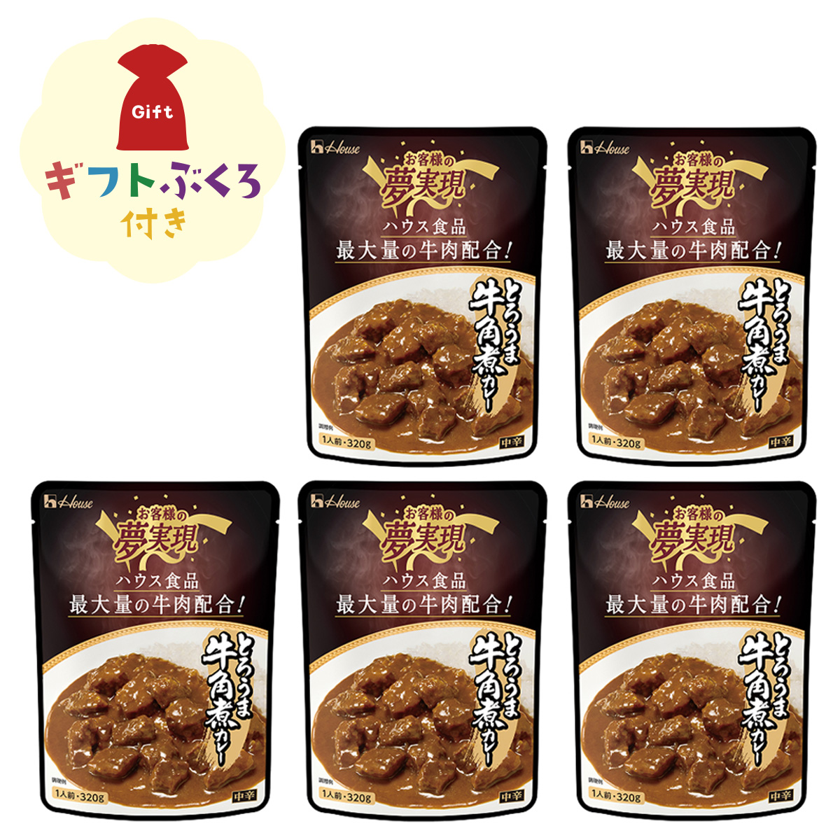 【ギフト袋セット】夢実現 5個セット