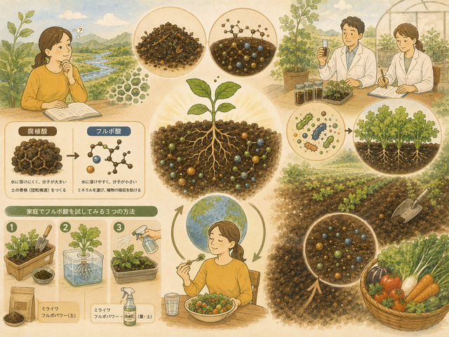 フルボ酸と腐植酸の違い、土づくりから見えてくるプラネタリーヘルスの実践