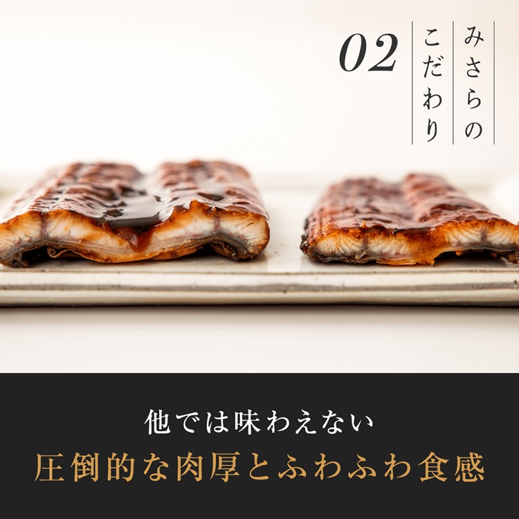 【敬老の日】炭火うなぎ白焼き（2尾）＜3〜5人前＞