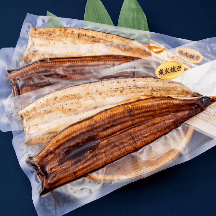 うなぎ蒲焼き（2尾）×白焼き（2尾）セット&ジェラートプレゼント