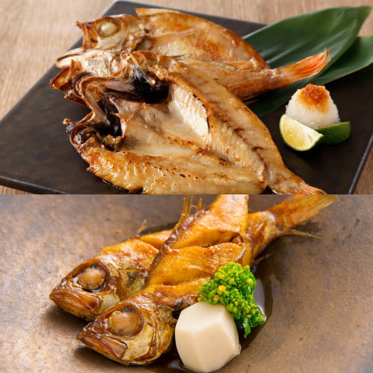 島根県浜田 のどぐろ干物＋煮つけセット（各2尾）