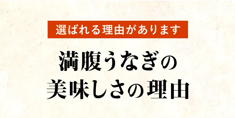 みさらの満腹うなぎのこだわり