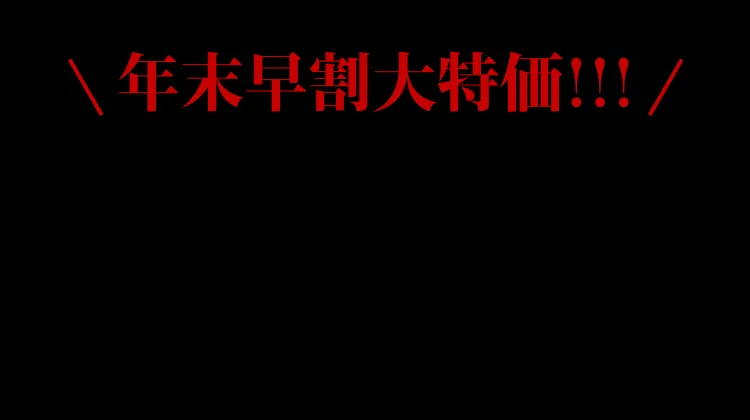 年末早割大特価!!!