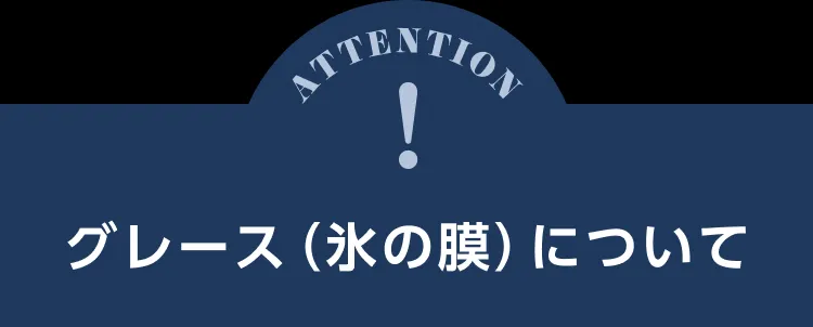 グレース（氷の膜）について
