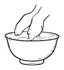 足湯で巡りを促す