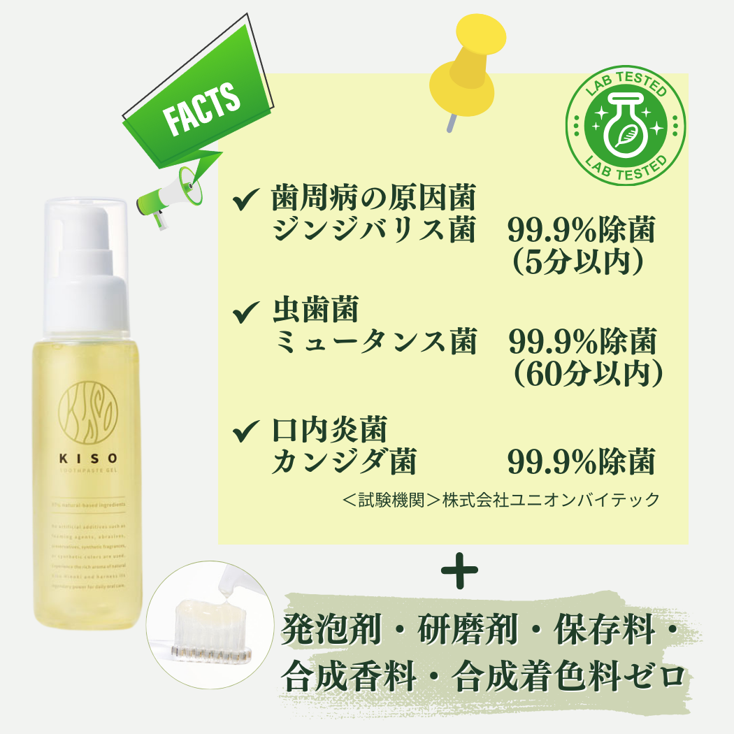 KISO歯磨きジェル80gS