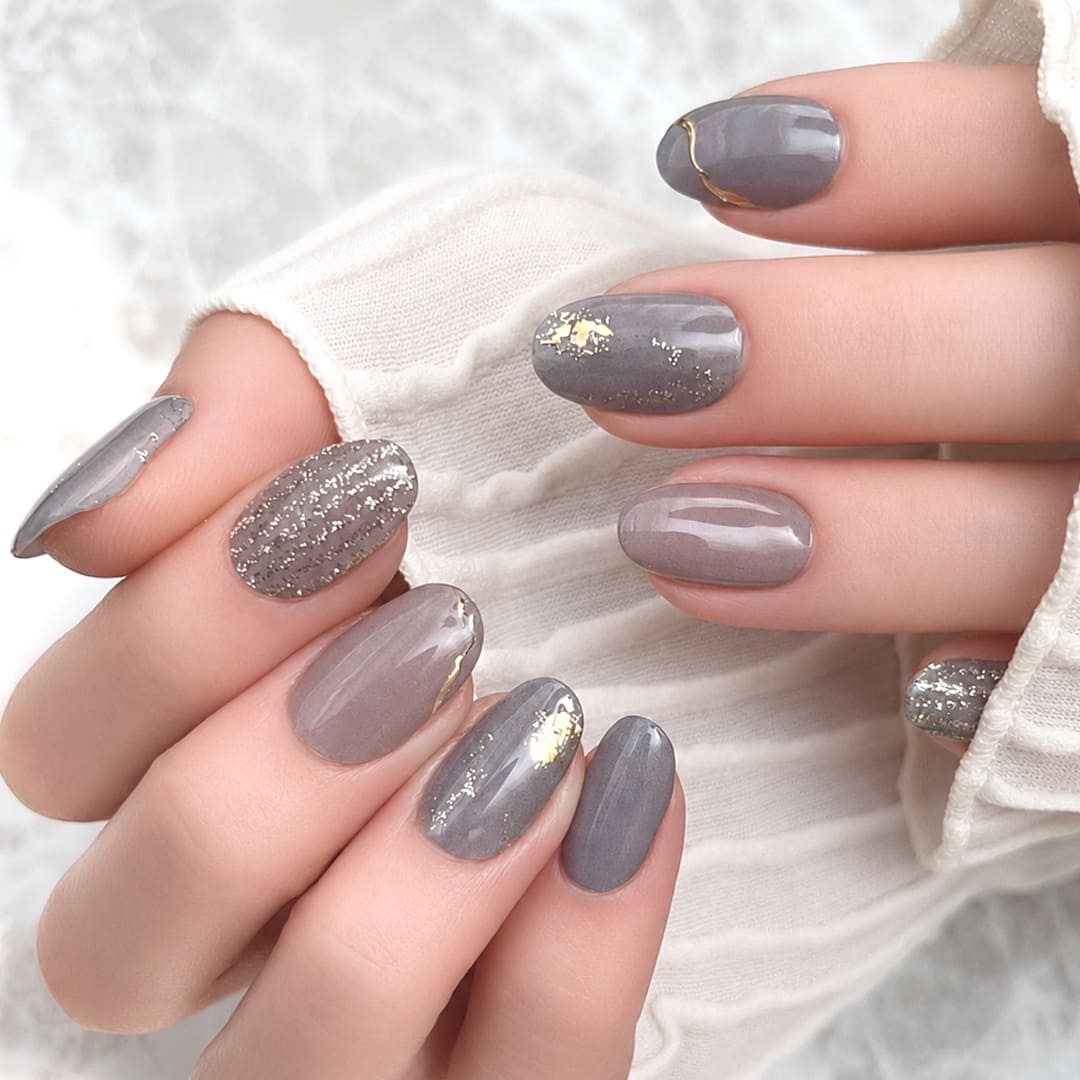 ラベンダー×ブルーグレーニュアンス
