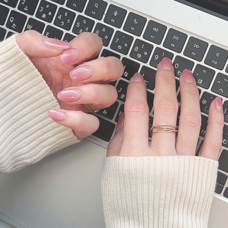 ※完売※くすみローズピンクグラデーション