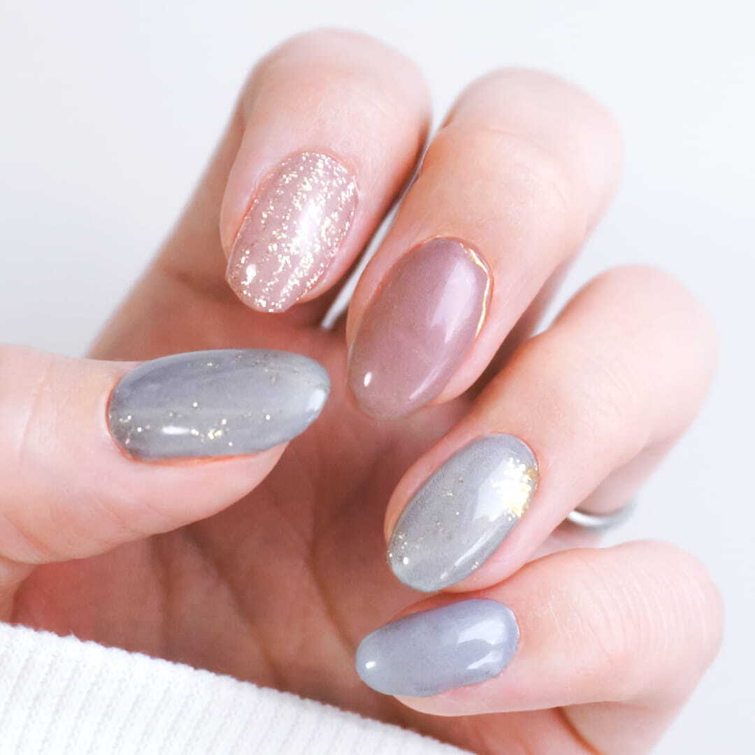 ラベンダー×ブルーグレーニュアンス