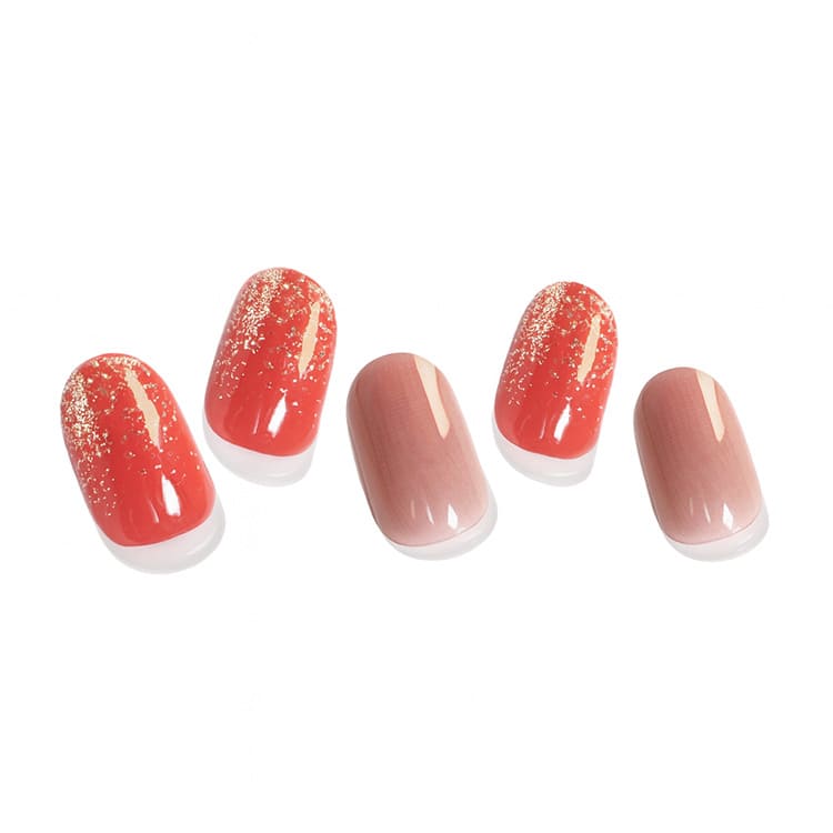 ルージュ×グレージュグリッター