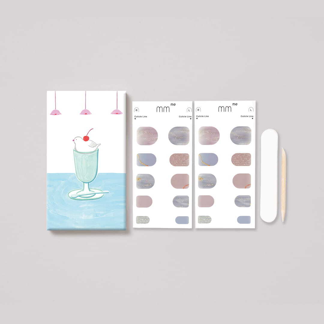 ラベンダー×ブルーグレーニュアンス