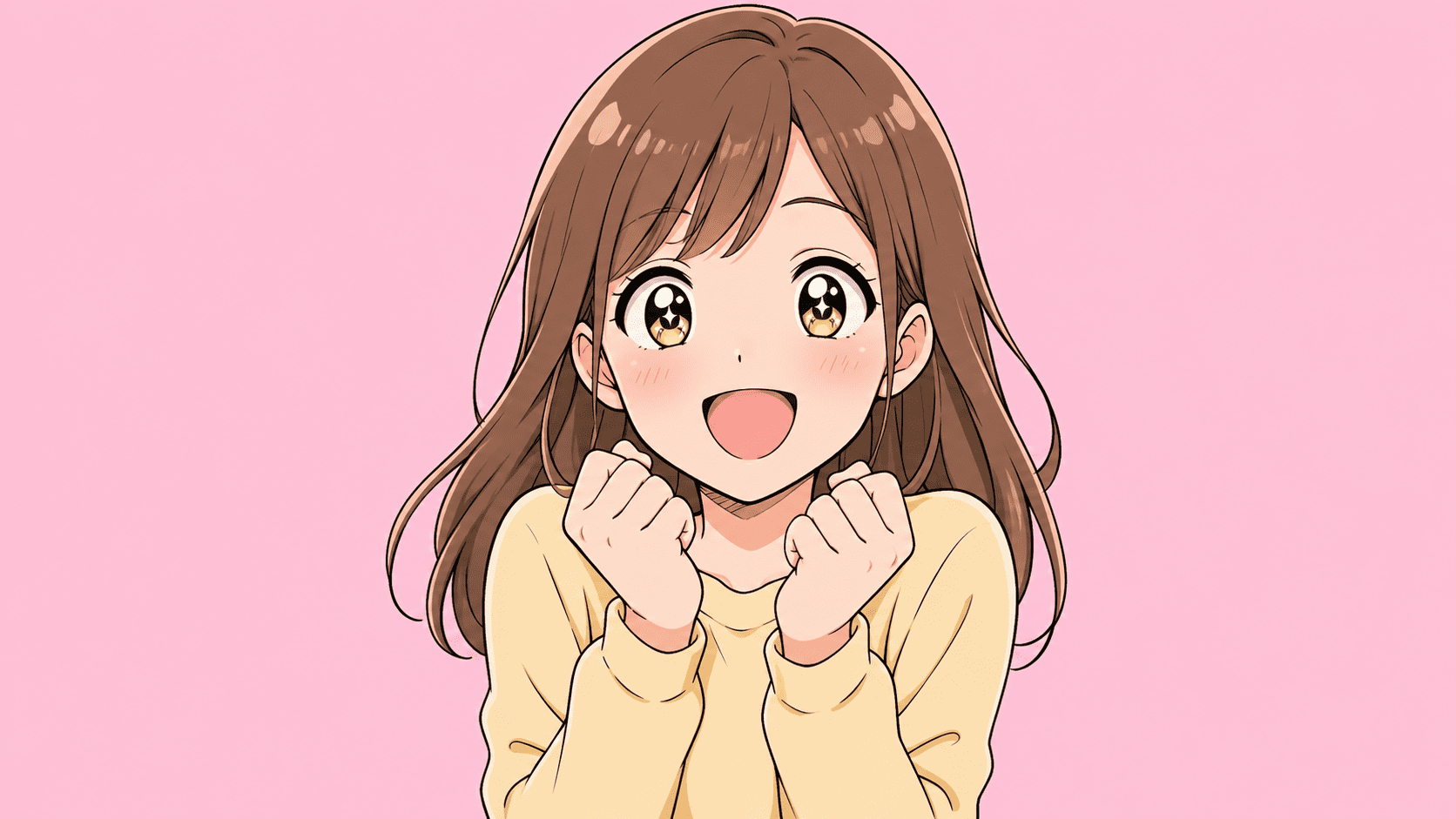 喜んでいる女性