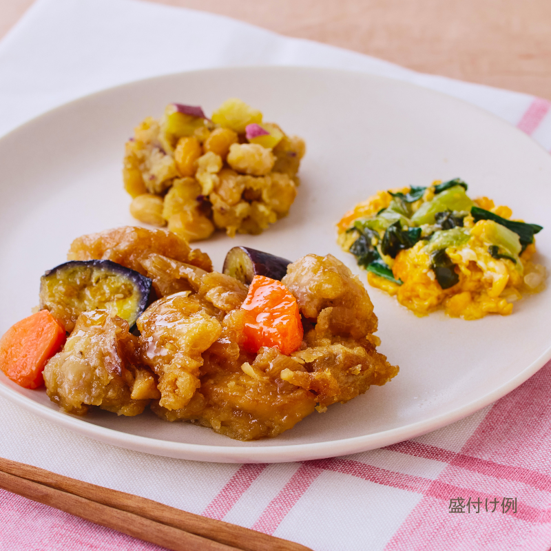 鶏肉とお野菜のほっこり甘酢あん