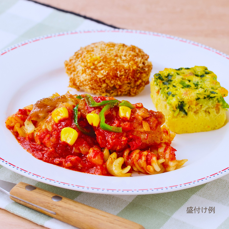 鶏肉のピザ風グリル（トマトソース）