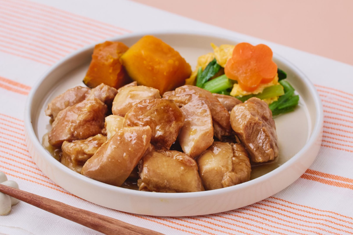 国産鶏ももの照り煮