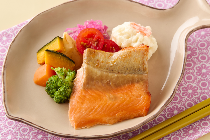 甘口醤油で仕上げた銀さけ