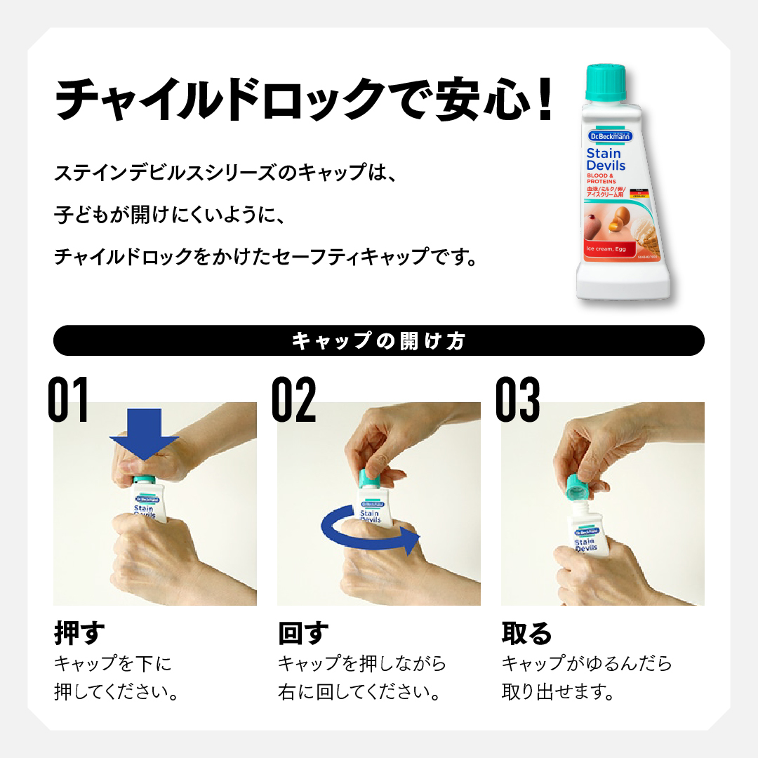 ドクターベックマン ステインデビルス 血液/ミルク/アイスクリーム/卵用