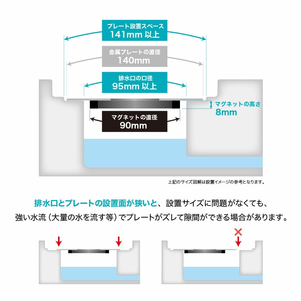 HUBATH 浴室用 マグネット ヘアーキャッチャー