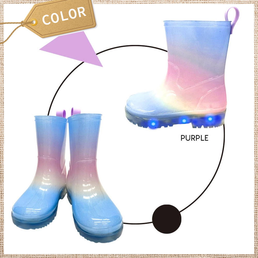 光る長靴 カラー・サイズ: ブルー・14ｃｍ