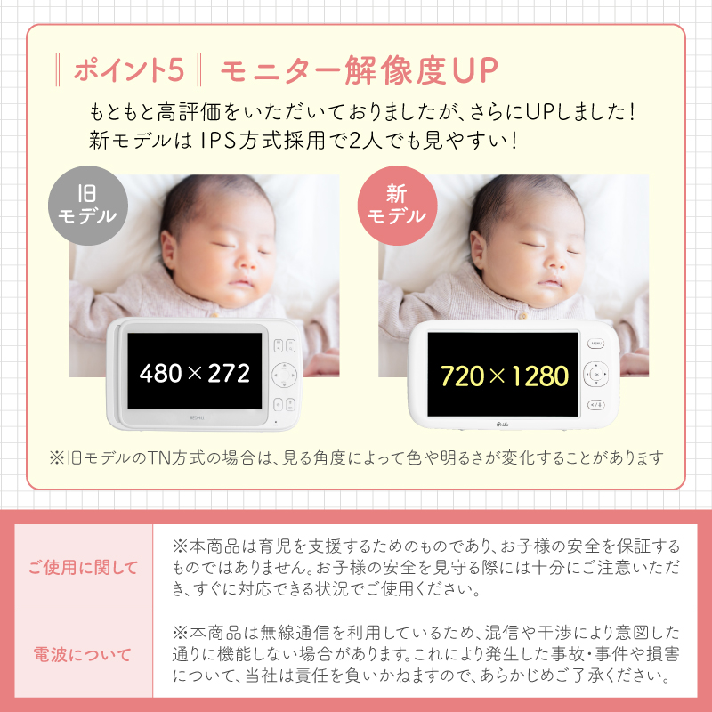 ワイヤレスベビーモニター