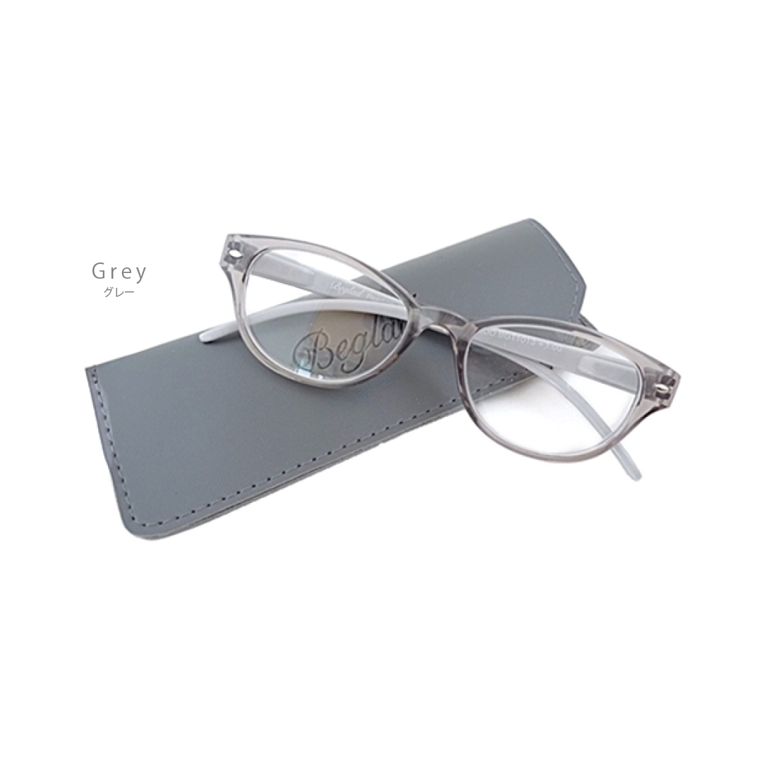 BEGLAD【BGT1013】老眼鏡 カラー・度数: グレー・(度数)＋1.0