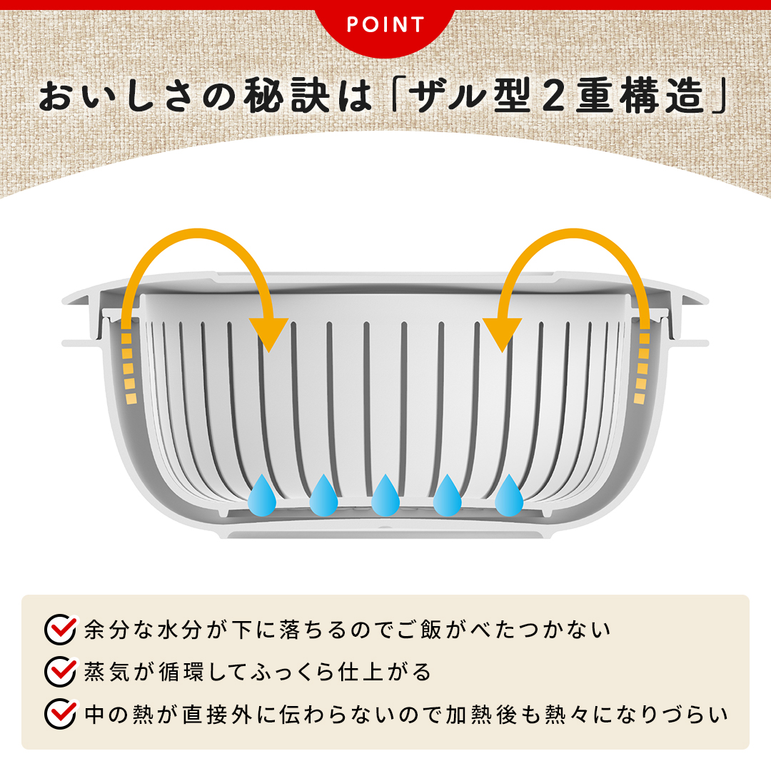 ライクイット　冷凍ごはん容器 6個セット  カラー: ブラック