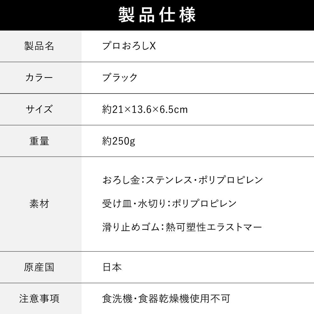 プロおろしＸ