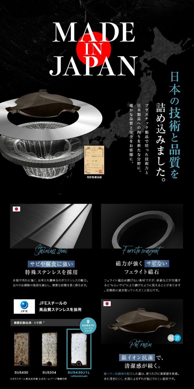 HUBATH キッチンシンクキャッチャー