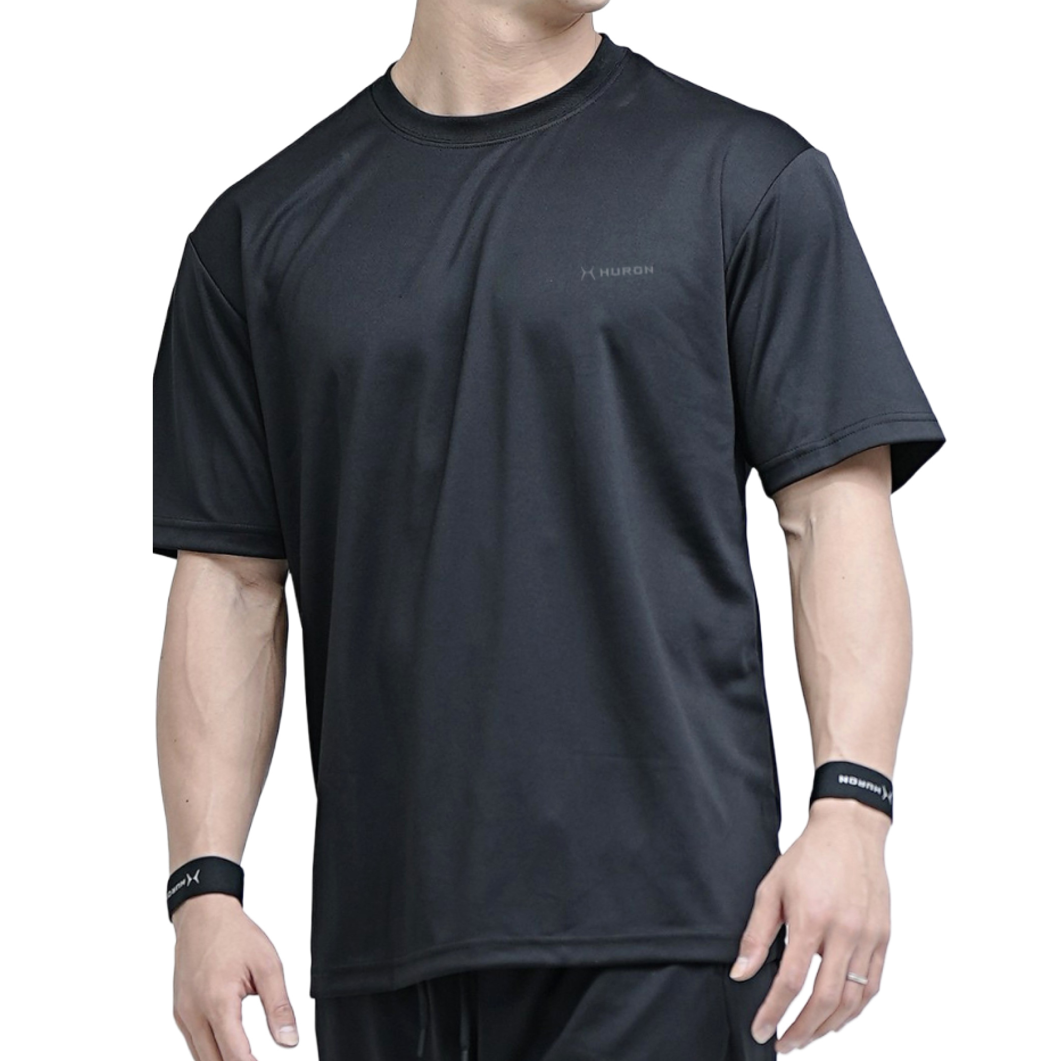 リカバリーウェア HURON（ヒューロン） Tシャツ　 サイズ: ブラックS(身丈65cm)