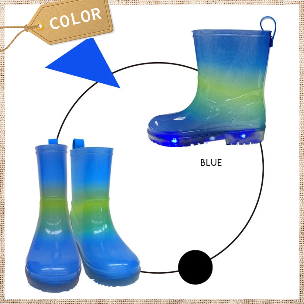 光る長靴 カラー・サイズ: ブルー・14ｃｍ