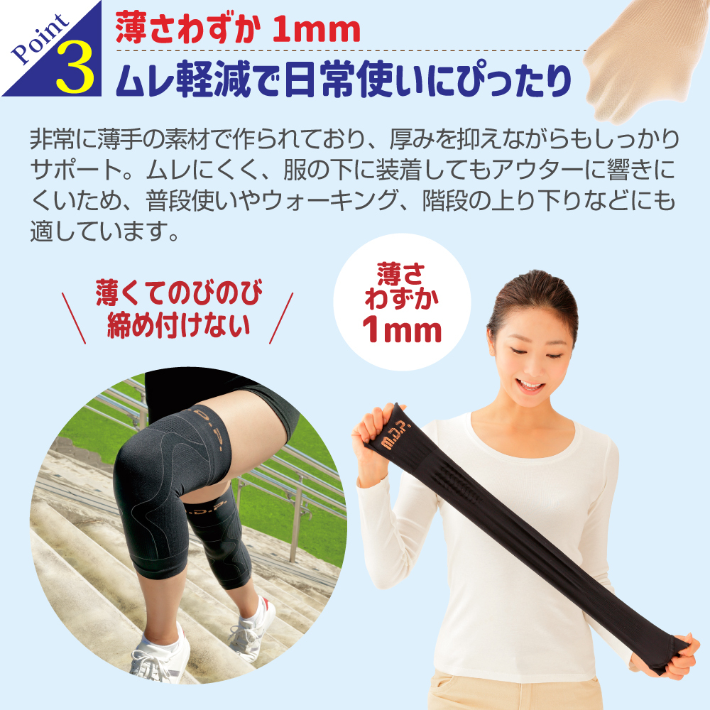 勝野式 ひざ軽さん カラー・サイズ: ブラック・M（ひざ周り）30〜38ｃｍ