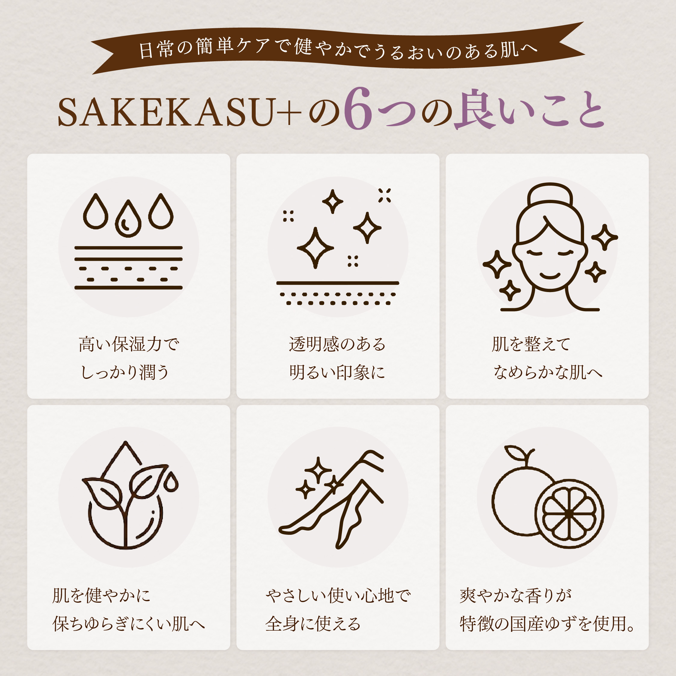 無添加酒粕のクリーム sakekasu+ 【25g】